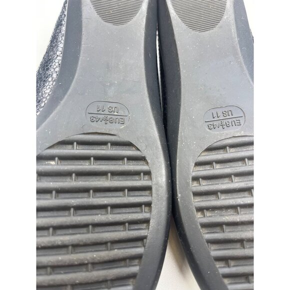 Flexx Loafer Slip On Tassel Shoes Ladies Size 11 Black Textured - Picture 7 of 11